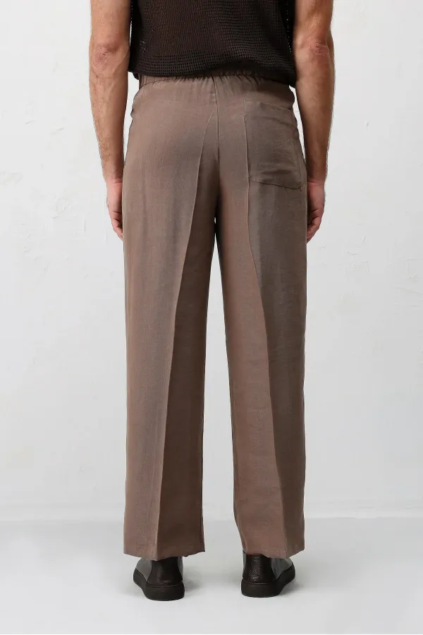 Antioch Kahve Lyocell Karışımlı Erkek Pantolon