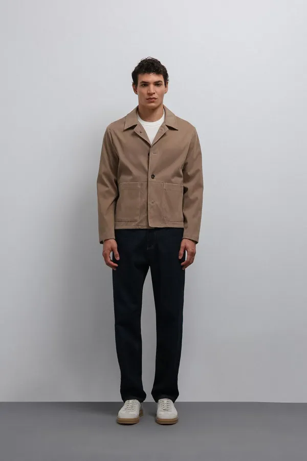 Antioch Bej Süet Erkek Klasik Ceket