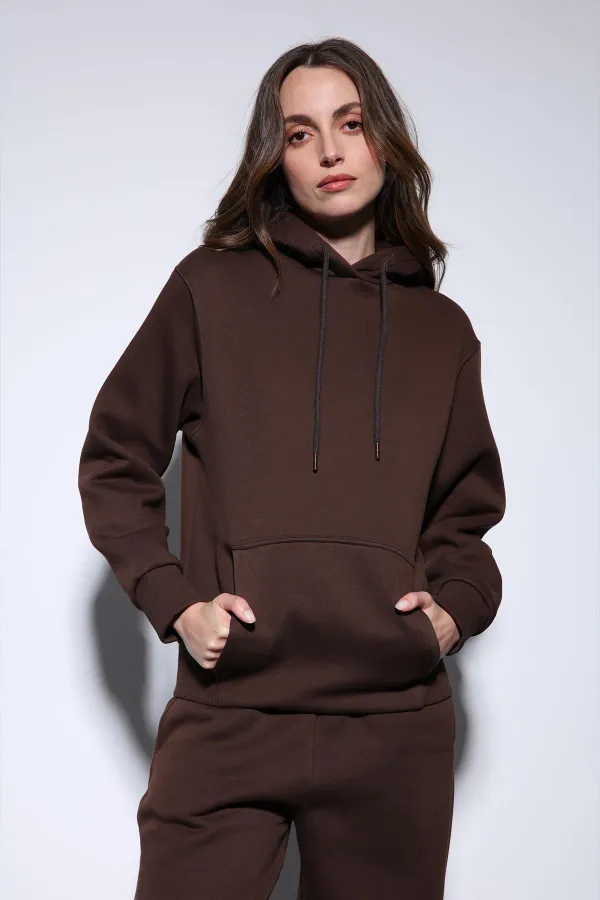 Antioch Coffee Hooded Basic Women's Sweatshirt
