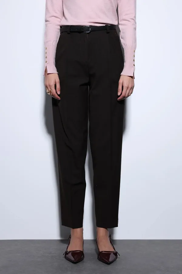 Antioch Kahve Pensli Kadın Pantolon