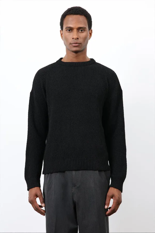 Antioch Black Knitted Men's Sweater