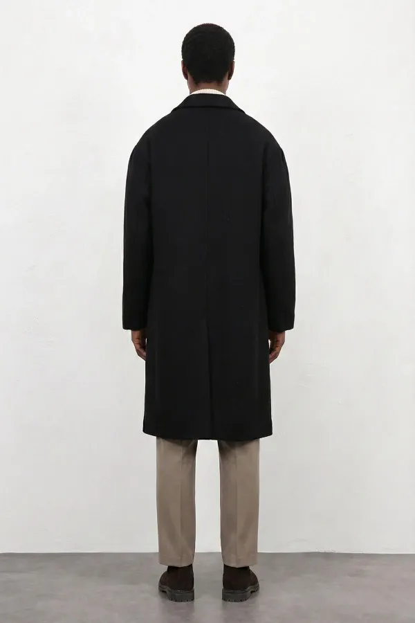 Antioch Siyah Relax Fit Erkek Kaban