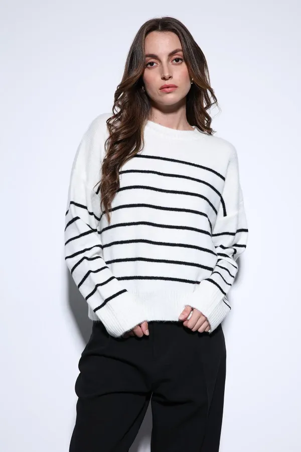 Antioch Taş Çizgili Triko Kazak