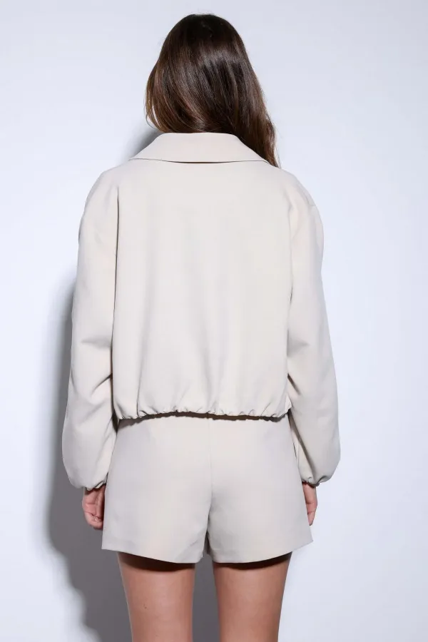 Veste bomber zippée Antioch Stone pour femme