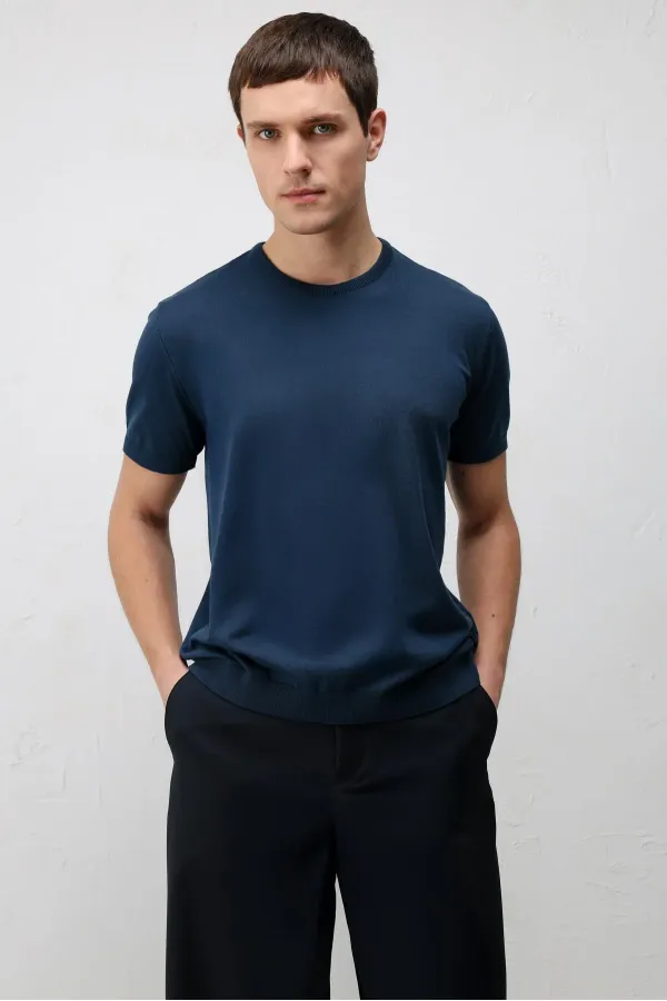 Antioch İndigo Comfort Slim Triko T-Shirt