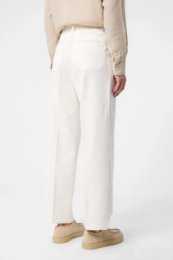 Antioch Ekru Yüksek Bel Pamuklu Erkek Pantolon