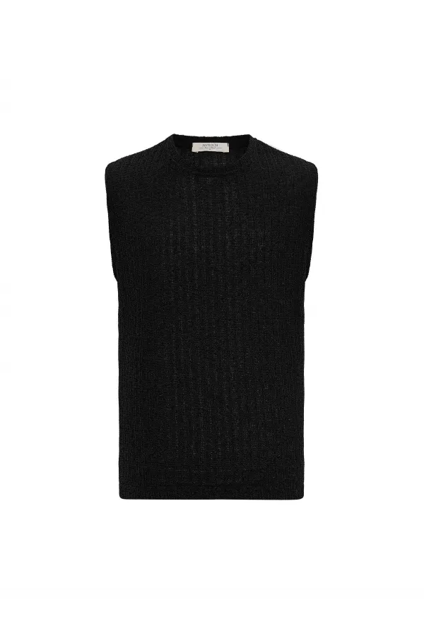 Débardeur texturé noir Antioch pour homme