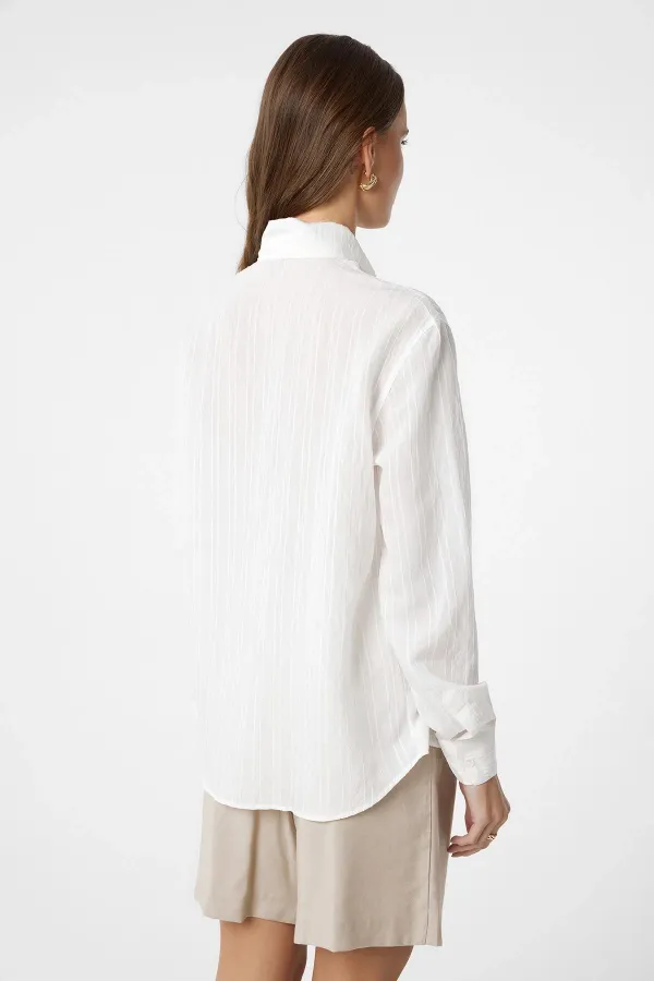 Chemise Antioch Off-White pour femme, avec col et foulard