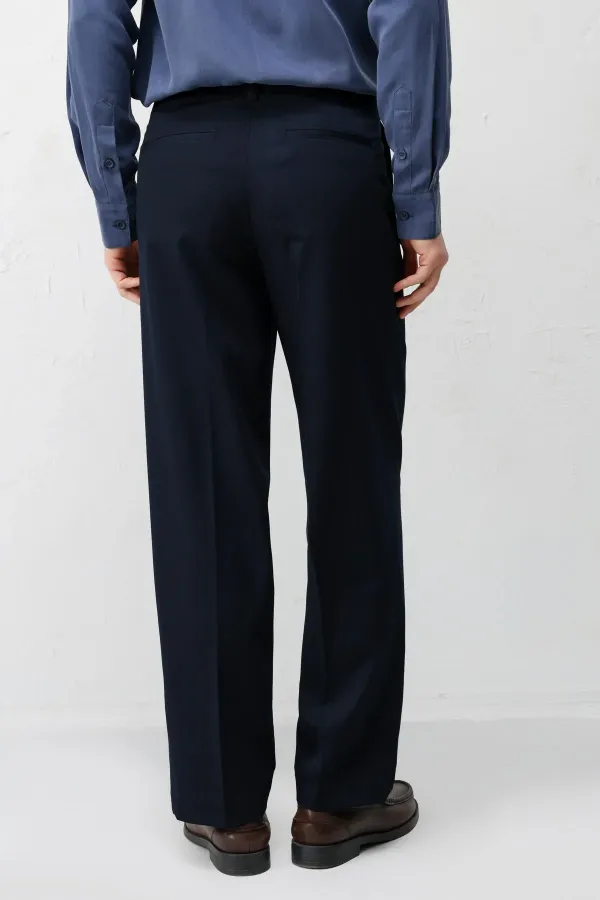 Pantalon Antioch Navy coupe droite pour homme