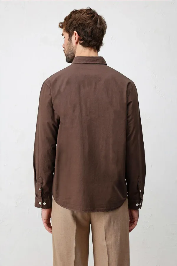 Antioch Kahve Relax Fit Erkek Gömlek