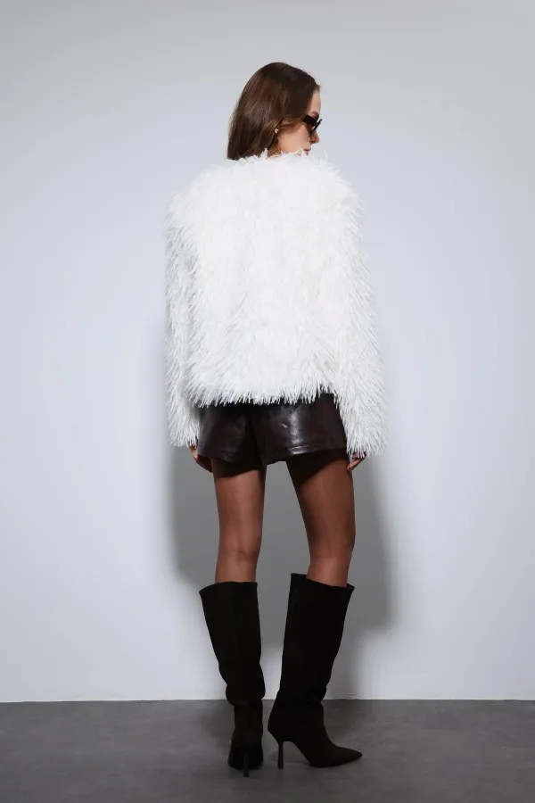 Antioch Ekru Suni Kürk Mont