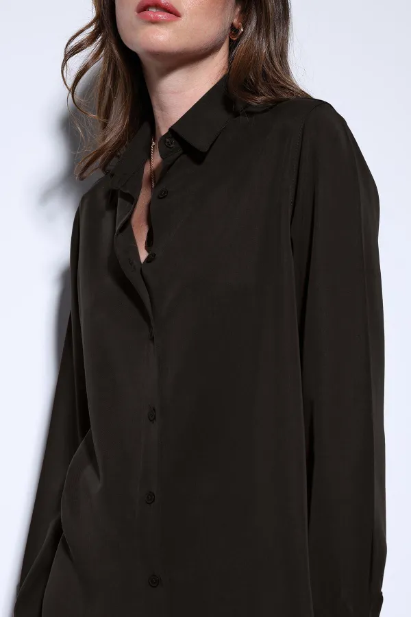 Antioch Kahve Premium Kadın Gömlek