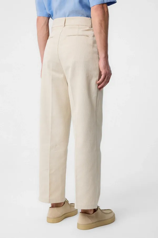 Antioch Stone High Waist Cotton Men's Trousers