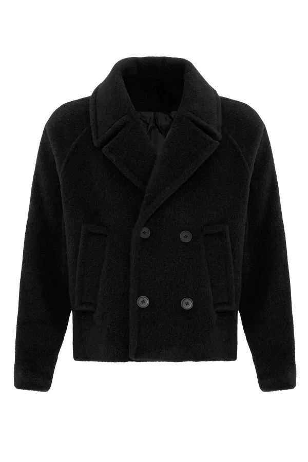 Veste courte à double boutonnage Antioch noire pour homme