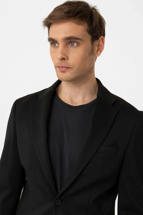 Costume Antioch noir coupe slim confortable pour homme