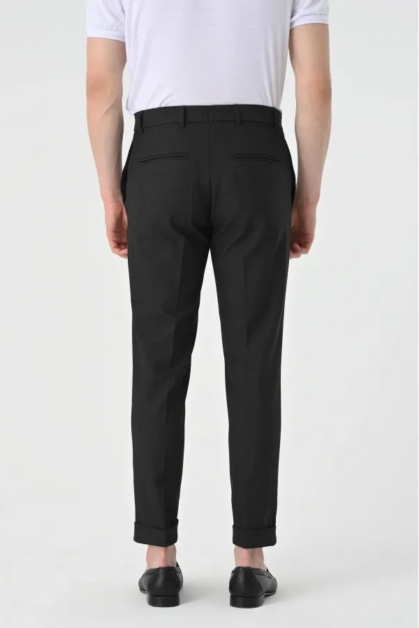 Antioch Smoked Regular Fit Double Hem Men's Trousers
