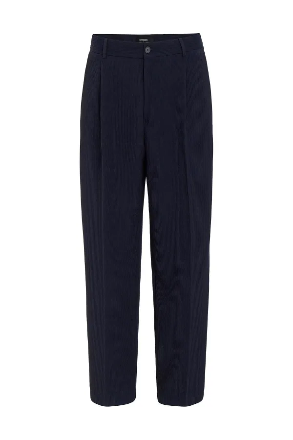 Antioch Lacivert Baggy Fitilli Erkek Pantolon