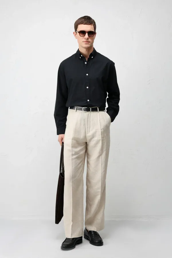 Antioch Siyah Relax Fit Erkek Gömlek