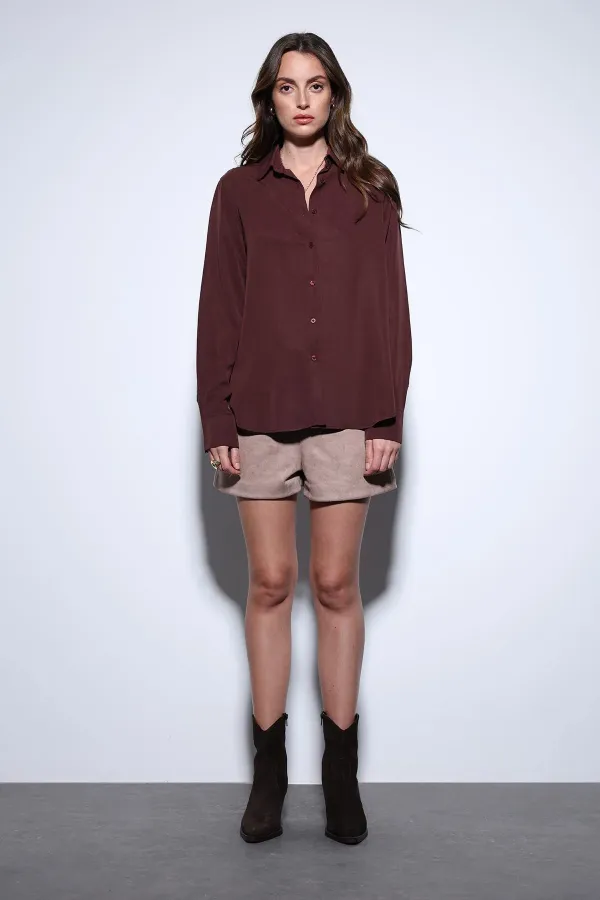 Chemise Antioch Burgundy Premium pour femmes