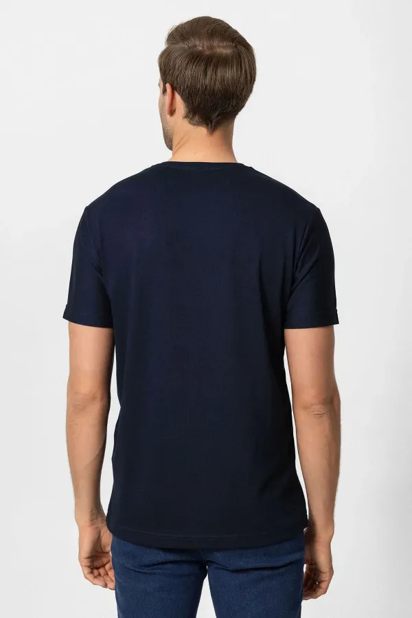 Antioch Navy Basic V-Neck Men's T-Shirt