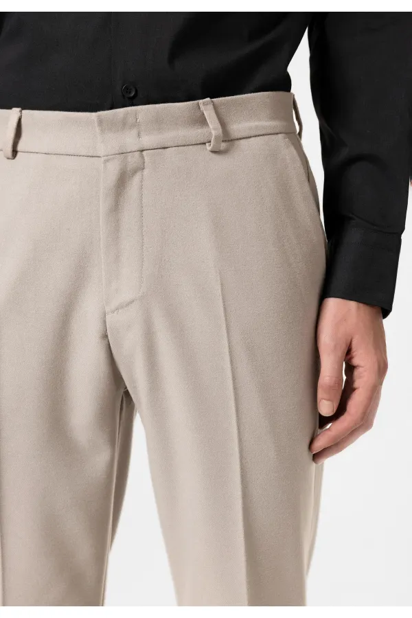 Antioch Bej Yüksek Bel Klasik Erkek Pantolon