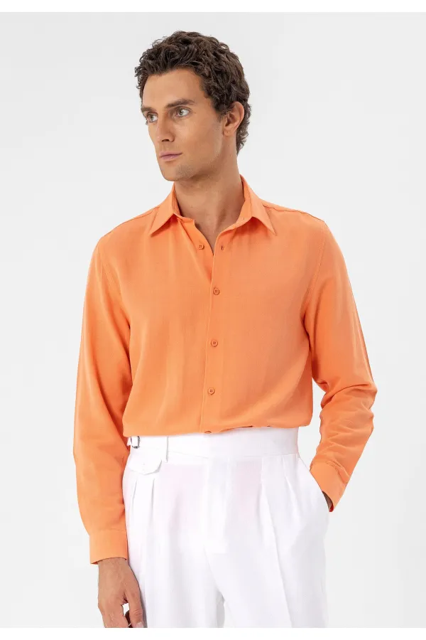 Chemise à manches longues Antioch Salmon pour homme