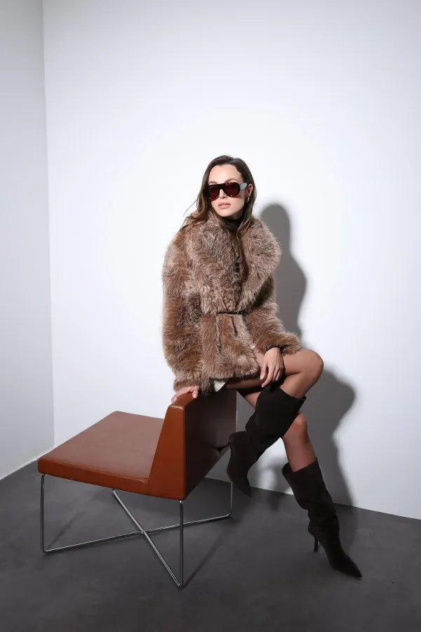 Veste Antioch Mink en fausse fourrure pour femme