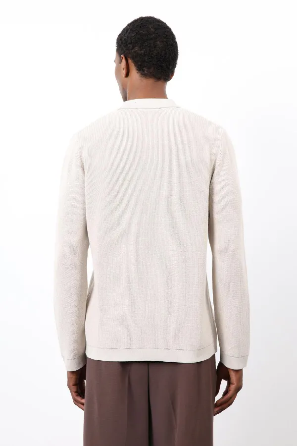 Gilet pour homme en maille fine Antioch Stone