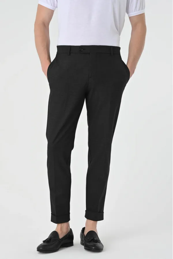 Antioch Smoked Regular Fit Double Hem Men's Trousers