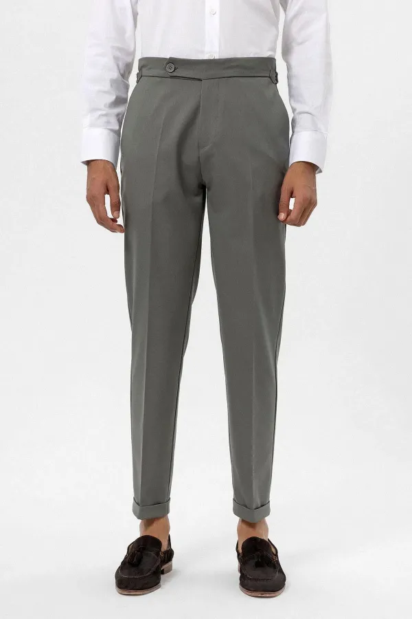 Antioch Haki Yüksek Bel Regular Fit Erkek Pantolon