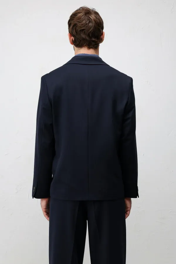 Veste blazer homme Antioch bleu marine clair, coupe décontractée, croisée