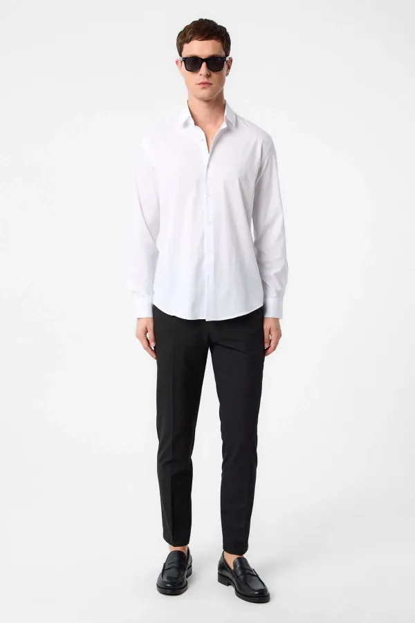 Antioch Beyaz Slim Fit Erkek Gömlek