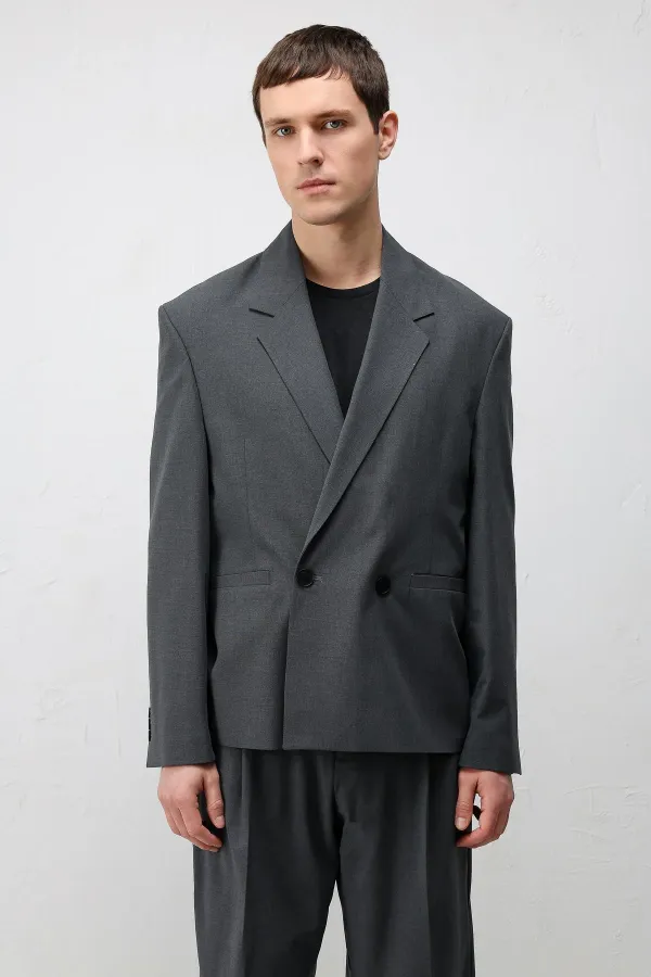 Antioch Gray Relaxed Fit Men's Blazer Jacket