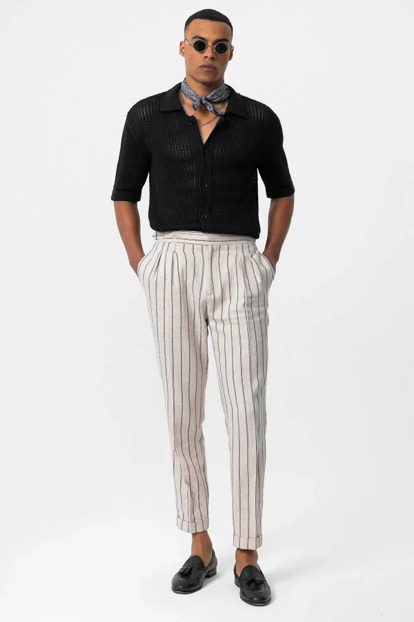 Antioch Black Short-Sleeved Openwork Men's Shirt