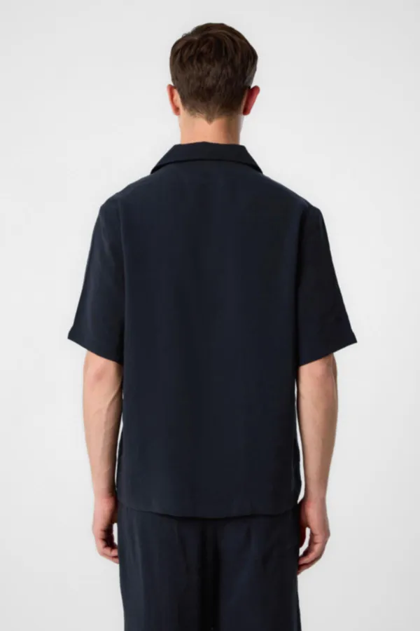 Antioch Siyah Modal Kumaş Erkek Gömlek