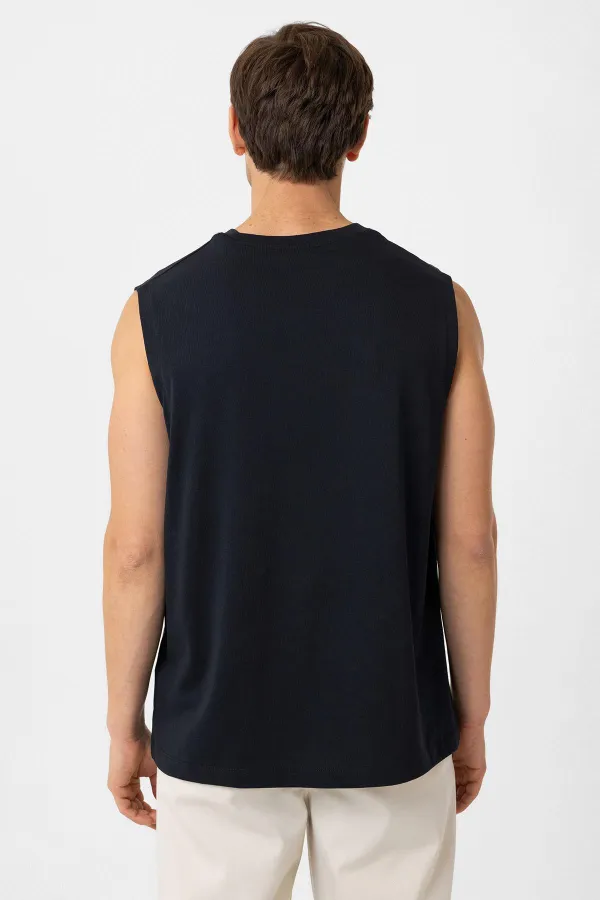 Antioch Lacivert Relaxed Fit Erkek Kolsuz T-Shirt Antioch Lacivert Relaxed Fit Erkek Kolsuz T-Shirt