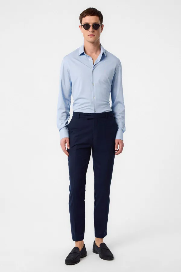 Antioch Bebe Mavi Slim Fit Erkek Gömlek