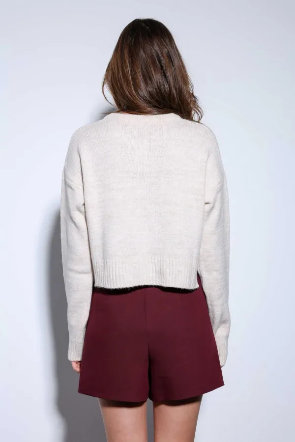 Pull en maille Antioch Stone Slit pour femme