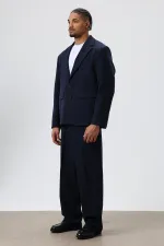 Costume oversize bleu marine