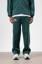 Çizgi Detaylı Oversize Eşofman Takım Nefti