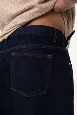 Relaxed Fit Jean Koyu Mavi