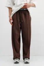 Baggy Fit Eşofman Alt Kahve