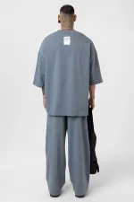 Süper Oversize Takım Füme