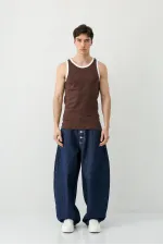 Oversize Tank Top, Brown