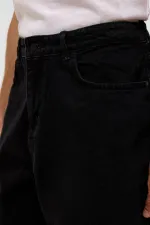 Oversize Bermuda Denim Shorts Black