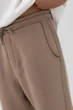 Yıkamalı Baggy Eşofman Alt Vizon