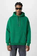 Sweat à capuche oversize basique Benetton avec détail de poche