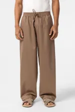 Bel Lastikli Baggy Pantolon Vizon