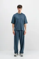 Modal Karışımlı Baggy Eşofman Alt İndigo