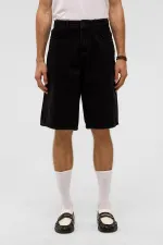 Oversize Bermuda Denim Shorts Black